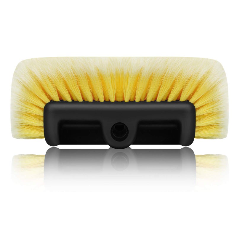 MOFEEZ 10" Car Wash Brush with Soft Detailing Bristle, Flow-Thru Dip Brush for Car Boat RV Camper Truck Washing - Image 1